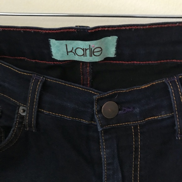 Karlie Darkwash Stretch Denim - Picture 3 of 5
